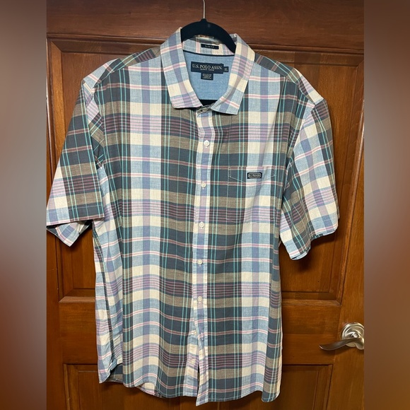 US Polo Assn Plaid short sleeve shirt - Picture 1 of 6